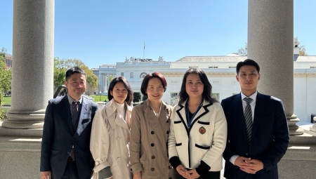 IVLP South Korea Cohort Standing Outside Eisenhower Executive Office in Washington, DC