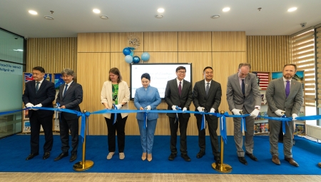 Investing in English Education: New Teaching Center Opens in Ulaanbaatar_COEE Ribbon Cutting Ceremony at US Embassy Mongolia 