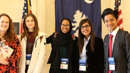 CEW exchange students on Capitol Hill